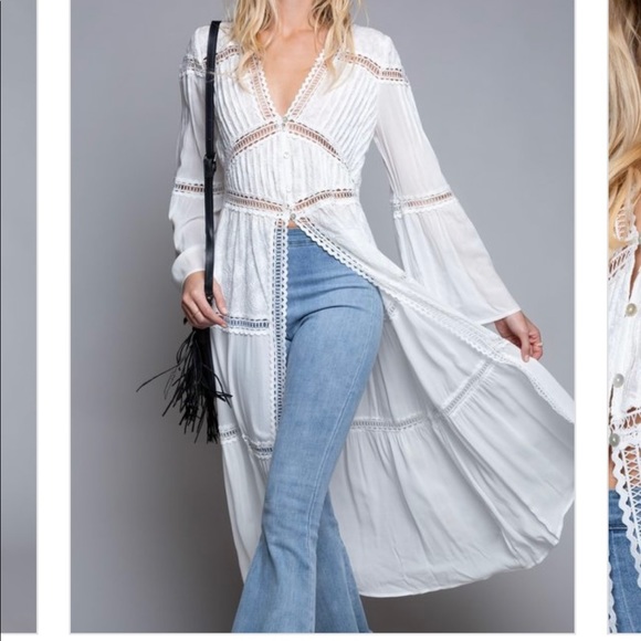 Eyelet Cardigan - Picture 1 of 3